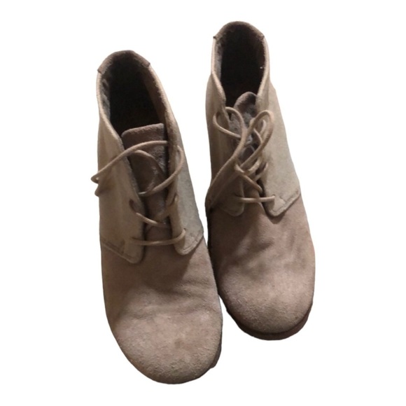 Toms Women's Beige Ankle Booties - Picture 3 of 6